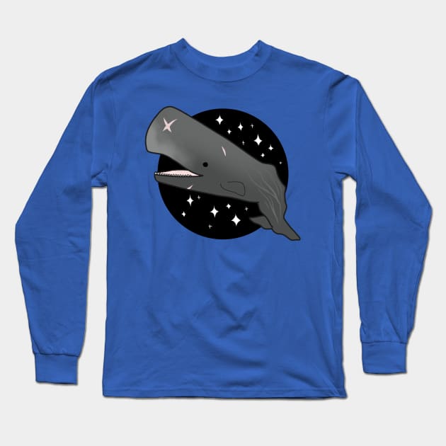 Sperm Whale Long Sleeve T-Shirt by owlapin